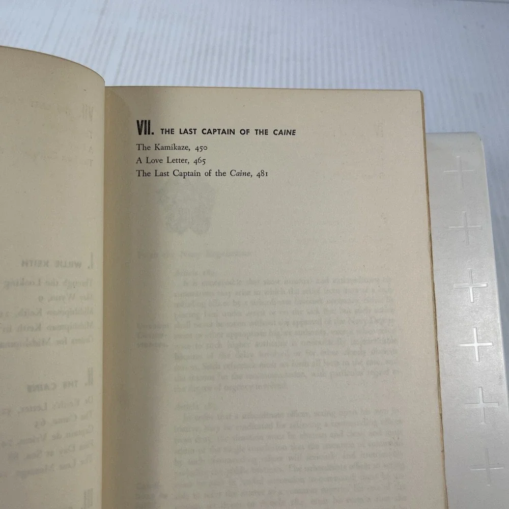 The Caine Mutiny Herman Wouk 1951 Vintage Book Hardcover